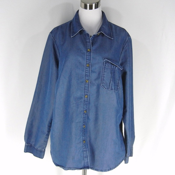tencel denim top